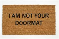 Dørmåtte i kokos I am not your doormat i 40x70 cm